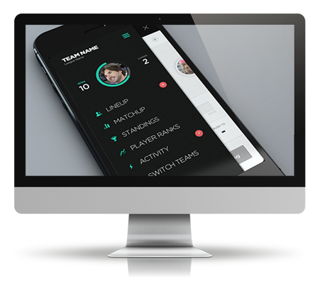 computer displaying mobile responisive website